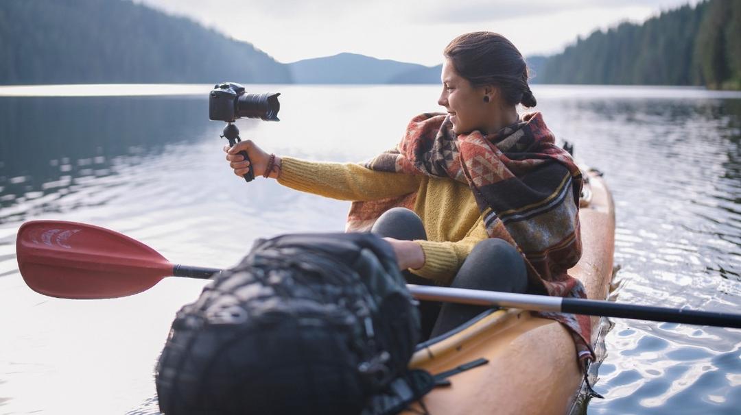 Content creator in a canoe unconcerned about influencer accounting